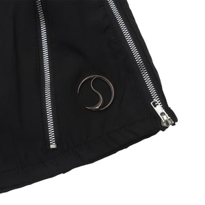CRACK METAL ZIP SHORTS