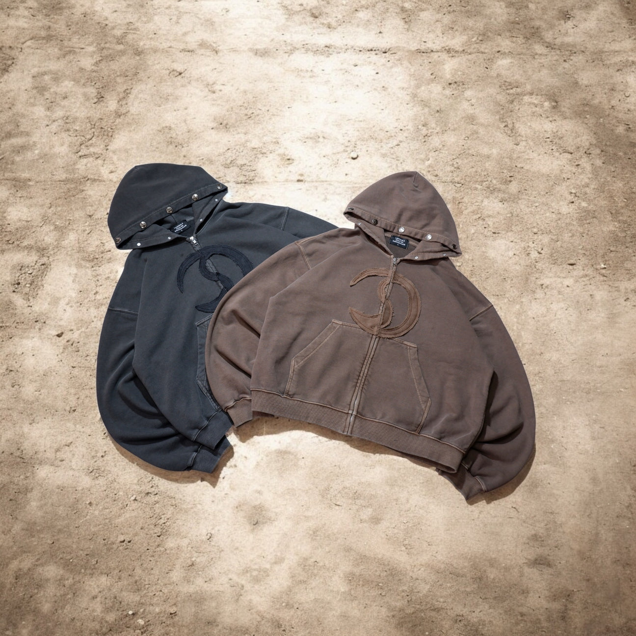 CRACK ZIP HOODIE