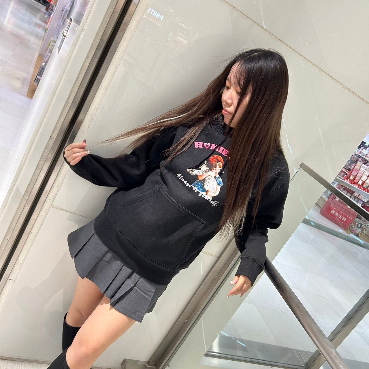 GIRL & CAT HOODIE