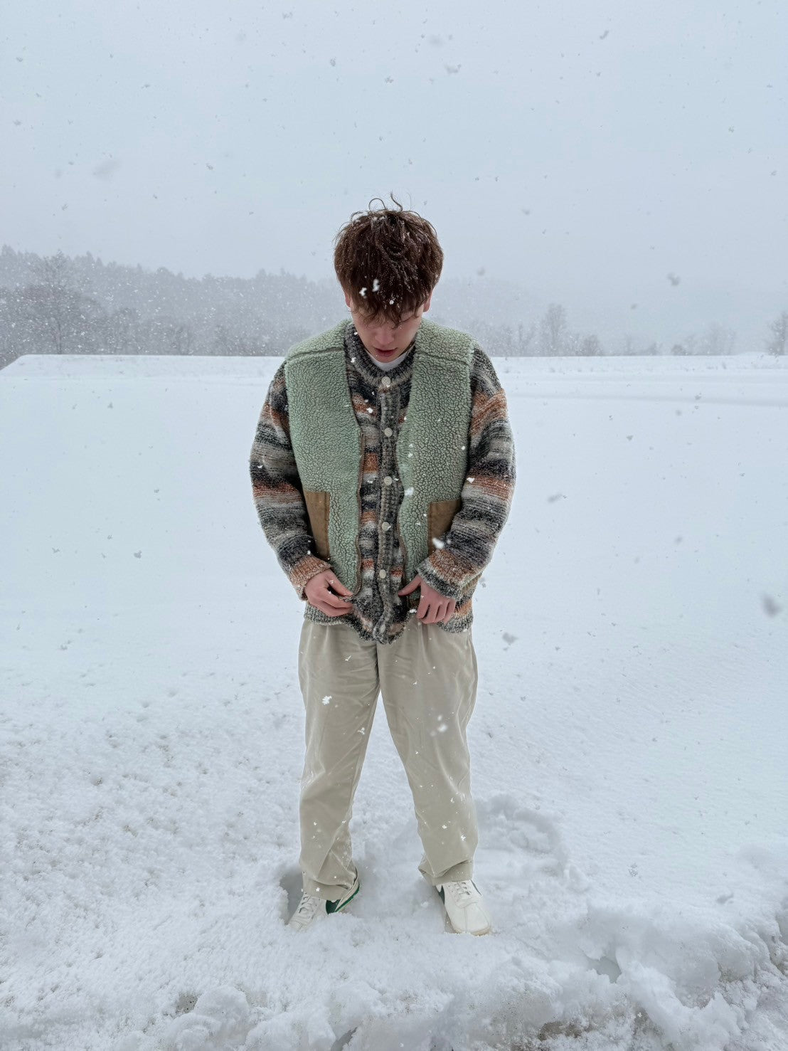 WHF reversible DUCK BOA VEST