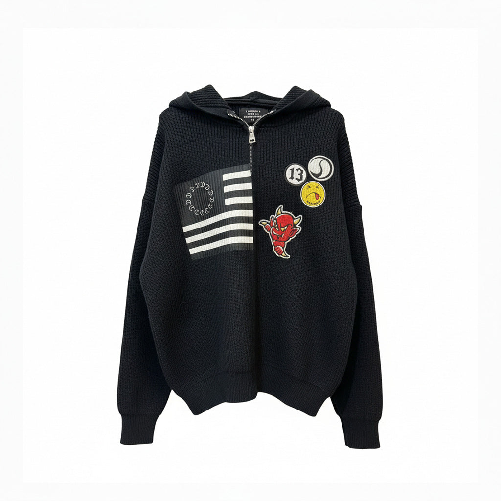 13 STATES KNIT ZIP HOODIE – SAVAGE CLUB🤤