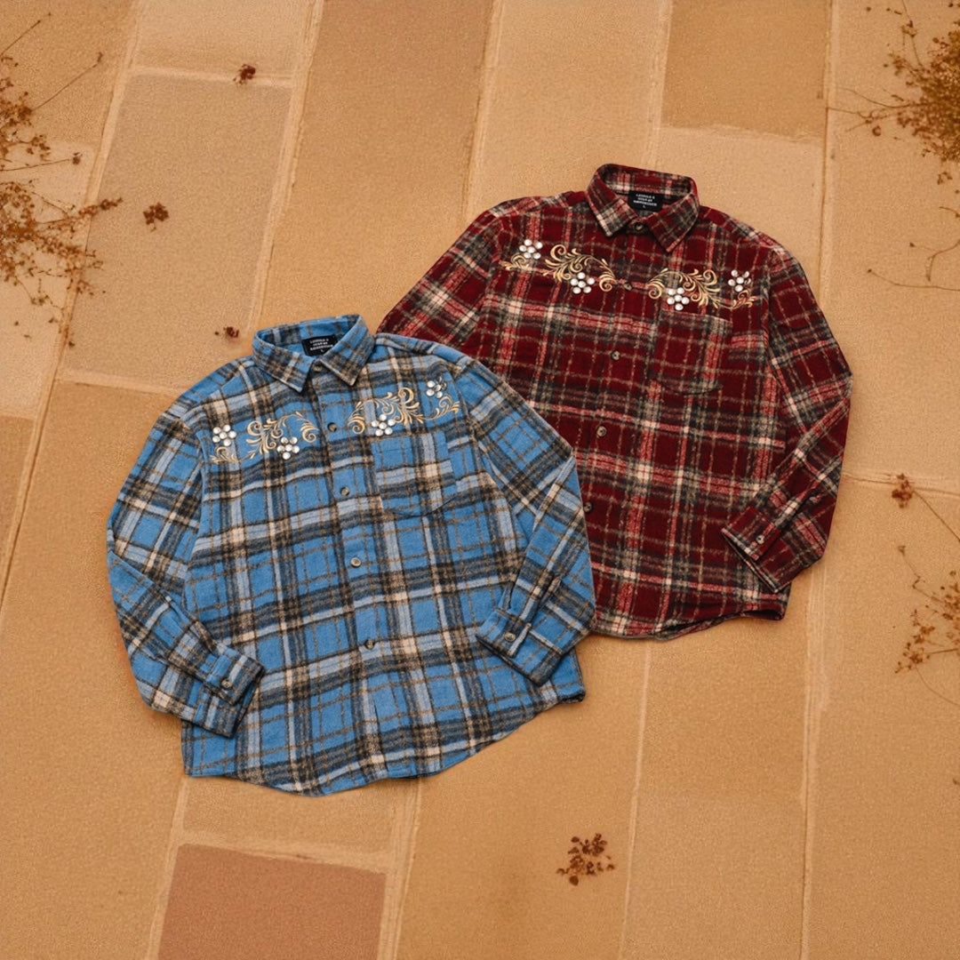 MEXICAN STUDS WOOL SHIRTS
