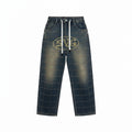 SVG NEEDLE PUNCH DENIMPANTS