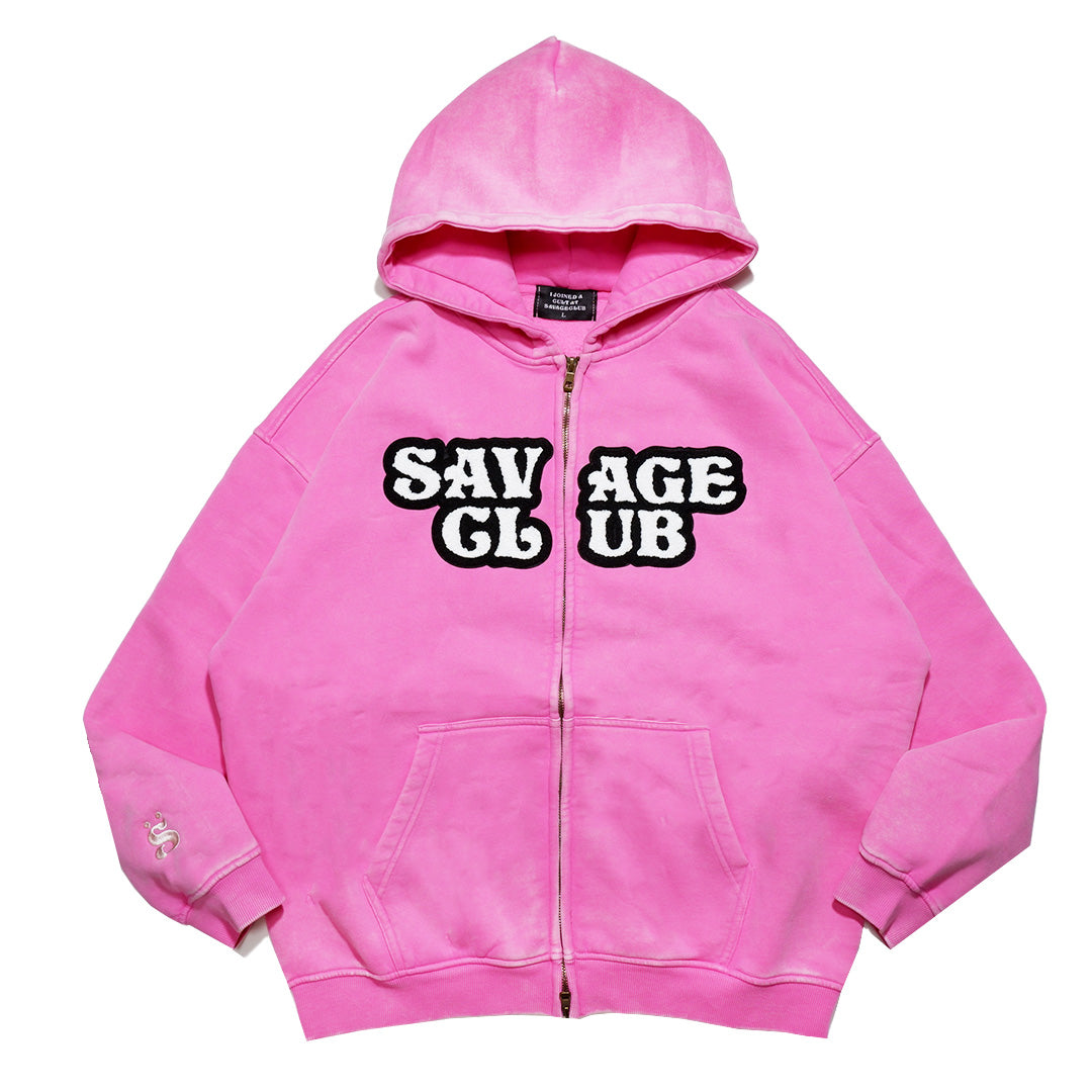 CULT SHORT ZIP HOODIE – SAVAGE CLUB🤤