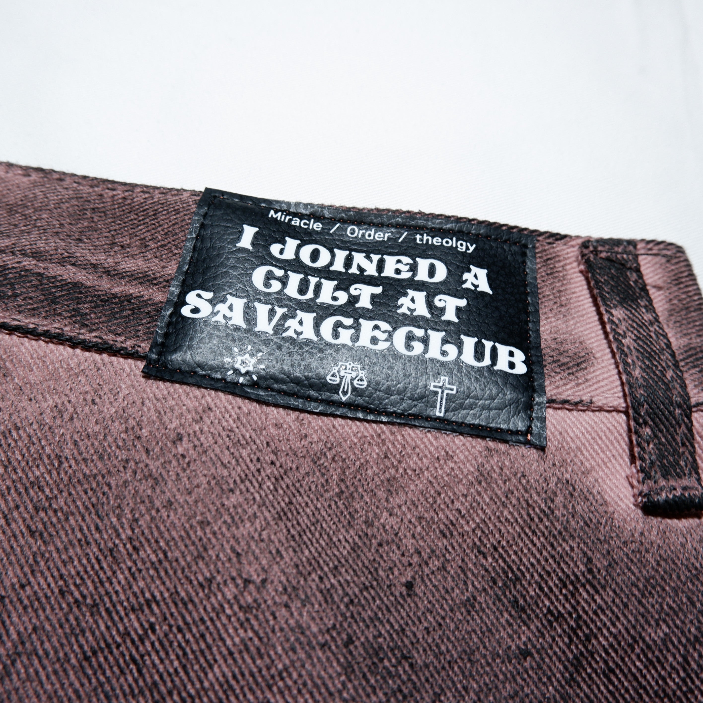 CULT OIL PAINT DENIM PANTS