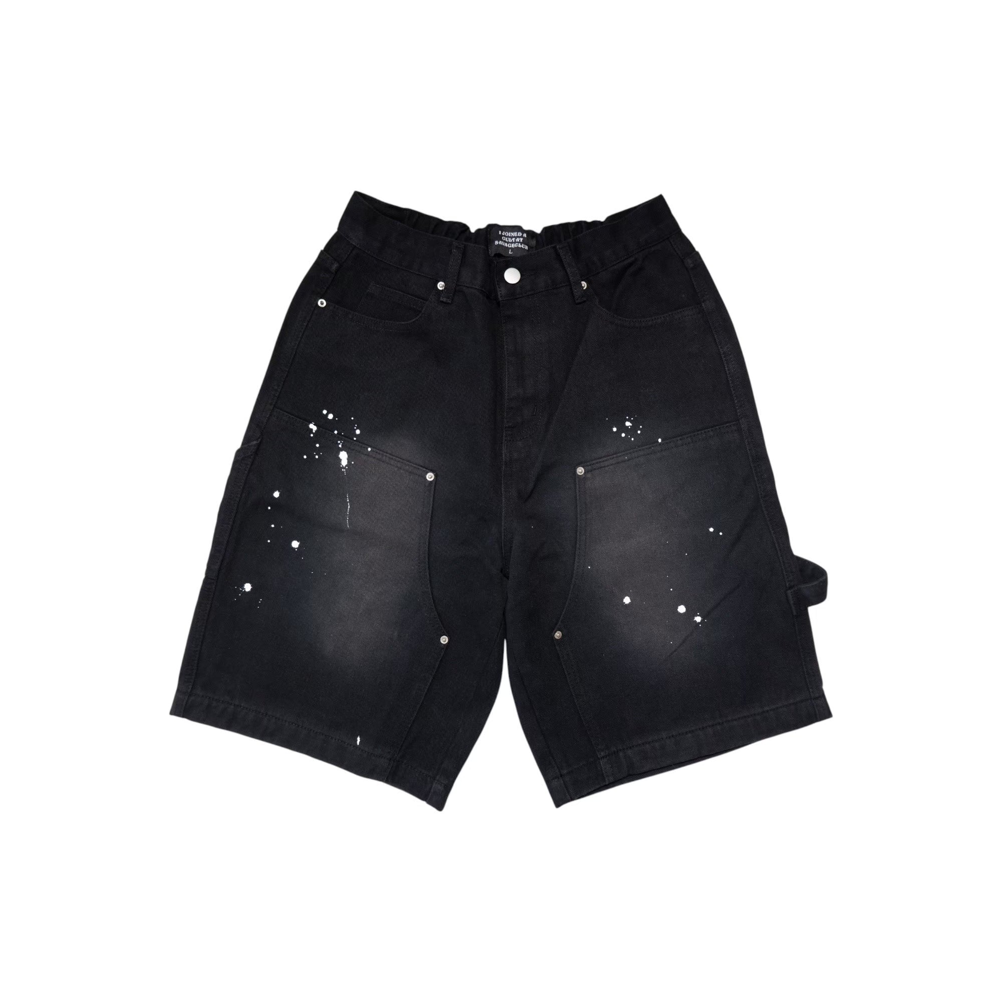 CROSS DRIP PAINTER PANTS