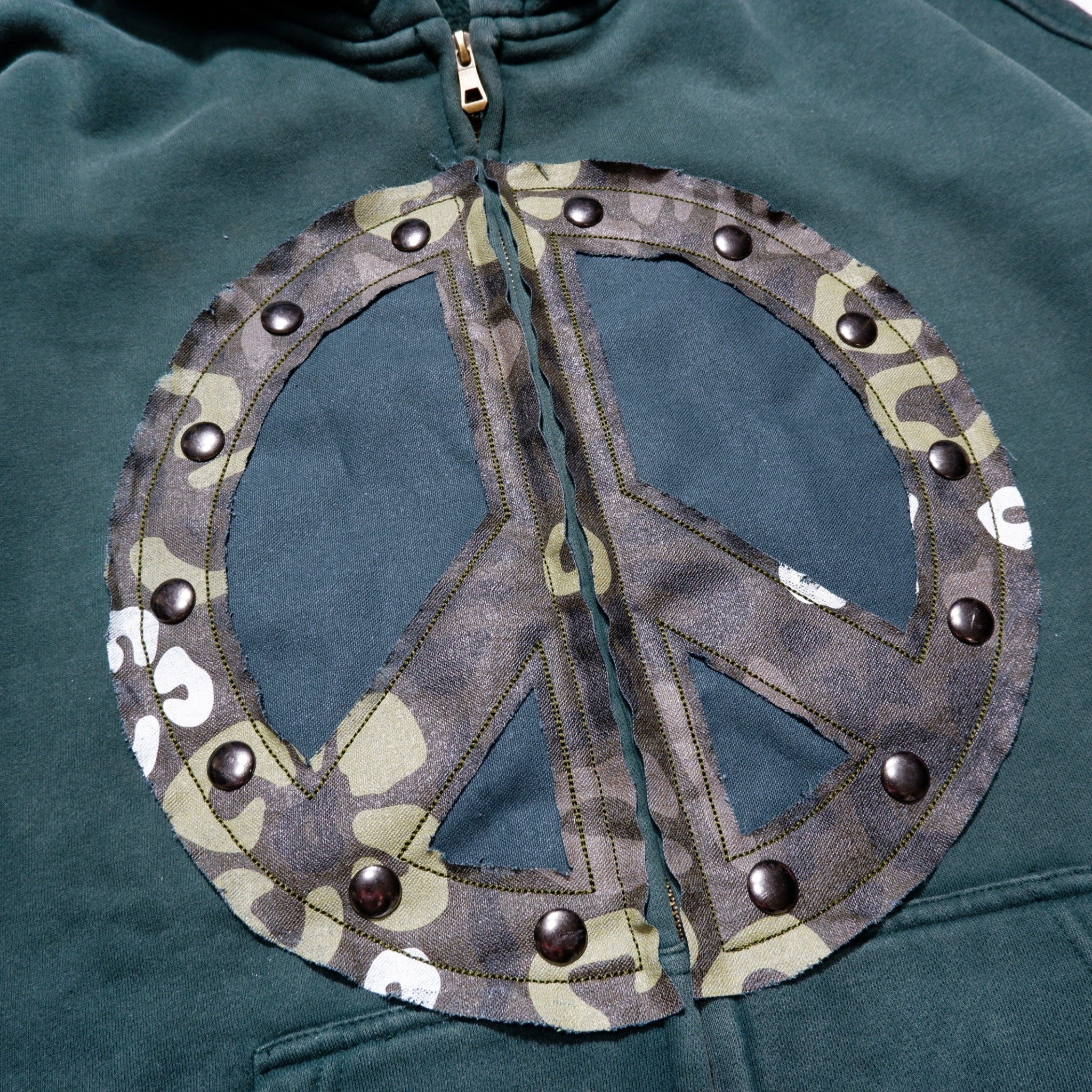 PEACE ZIP HOODIE