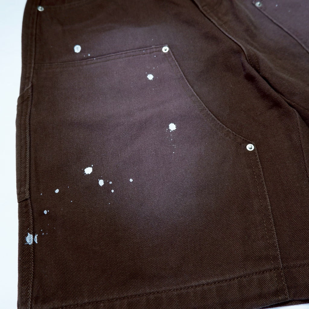 CROSS DRIP PAINTER PANTS
