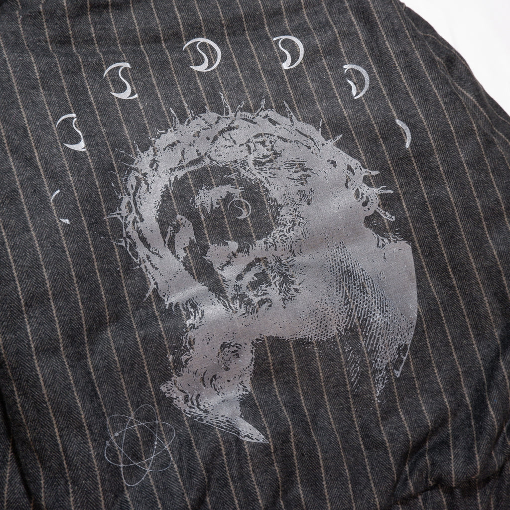 ASTRONOMY JESUS STRIPE ZIP HOODIE