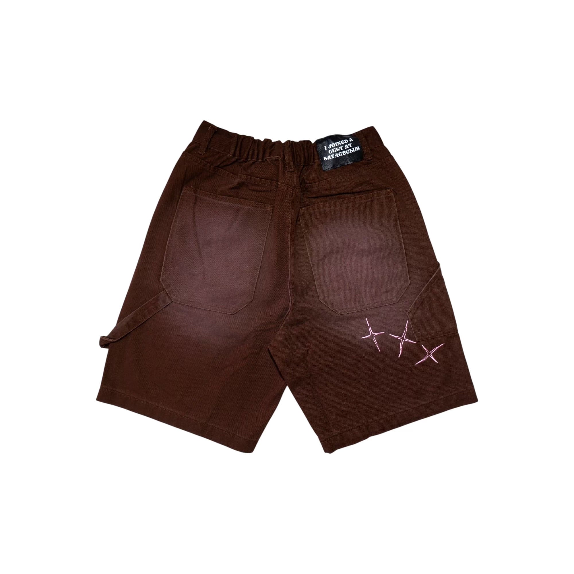 CROSS DRIP PAINTER PANTS