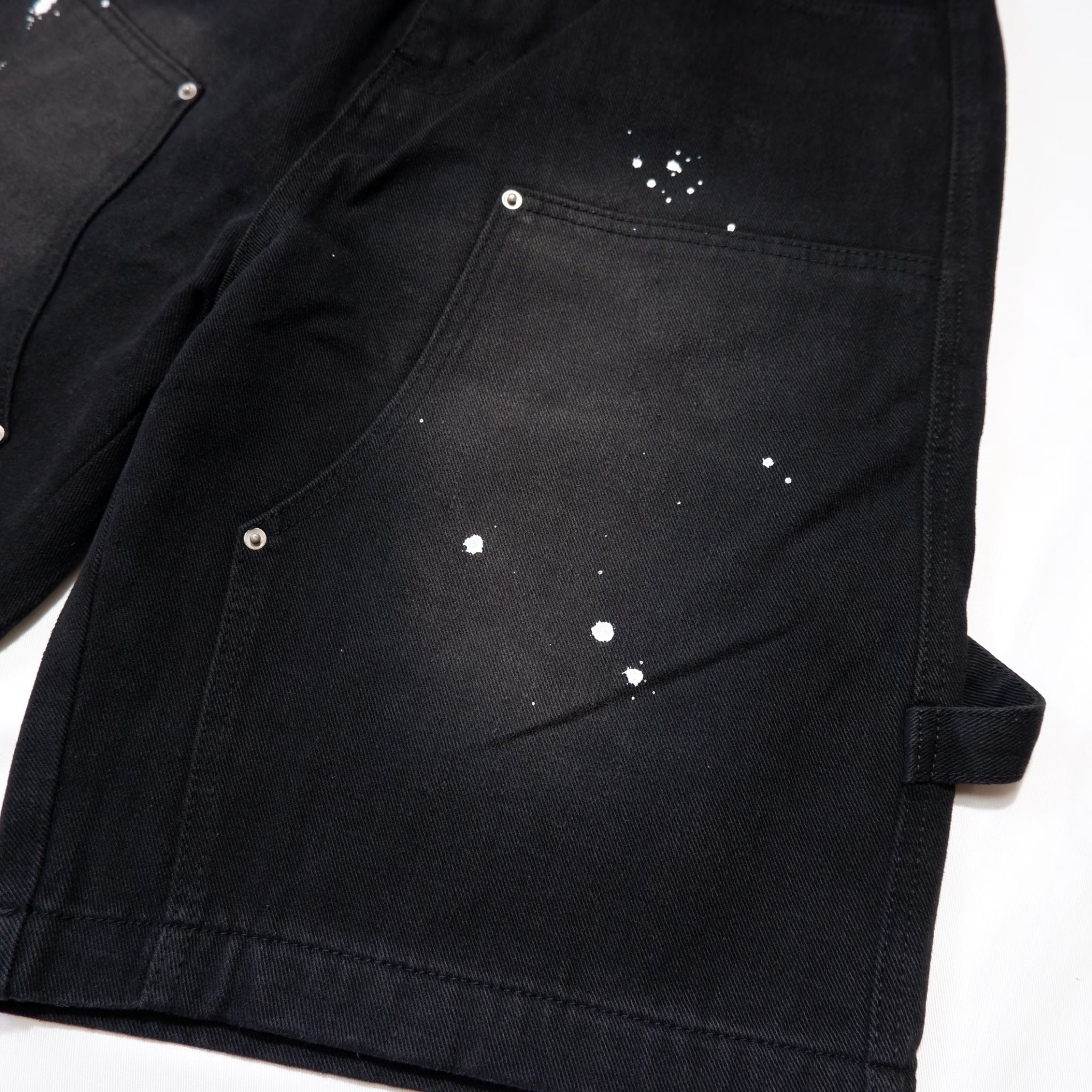 CROSS DRIP PAINTER PANTS