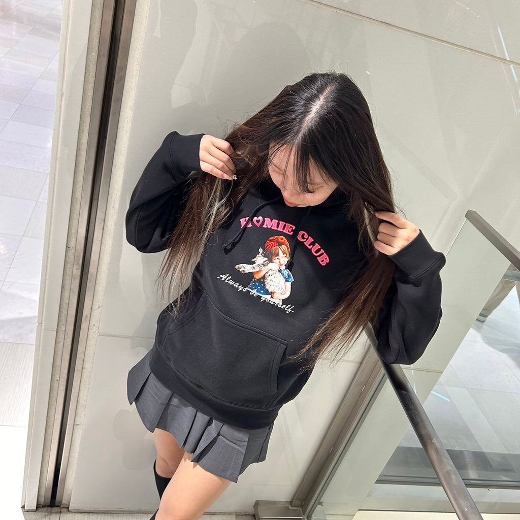 GIRL & CAT HOODIE