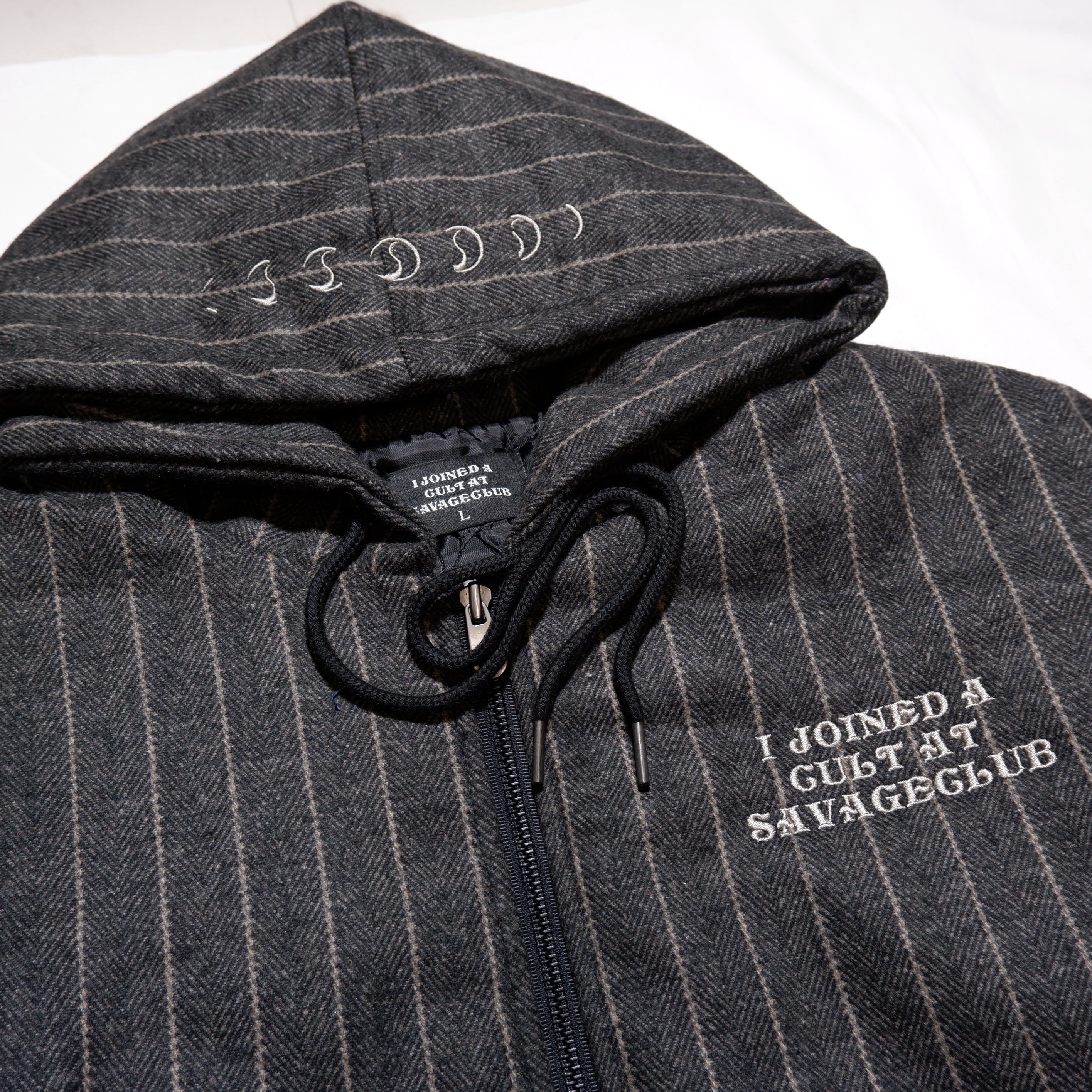 ASTRONOMY JESUS STRIPE ZIP HOODIE