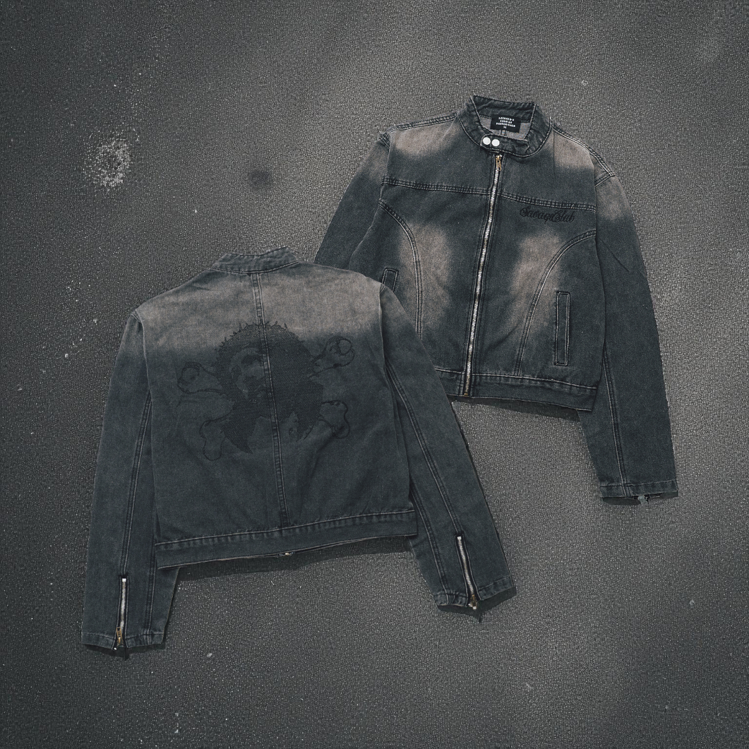JESUS BONE SINGLE DENIM JACKET