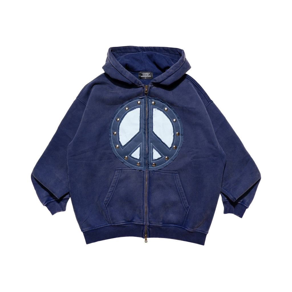 PEACE ZIP HOODIE