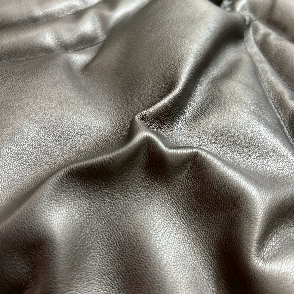 CRACK LEATHER DOWN VEST