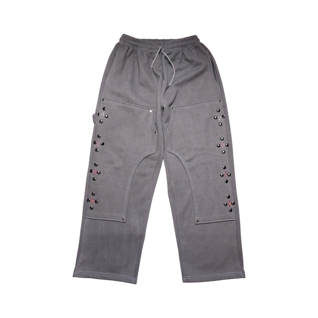 STUDS SWEAT PAINTER PANTS