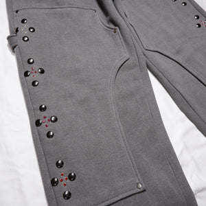 STUDS SWEAT PAINTER PANTS