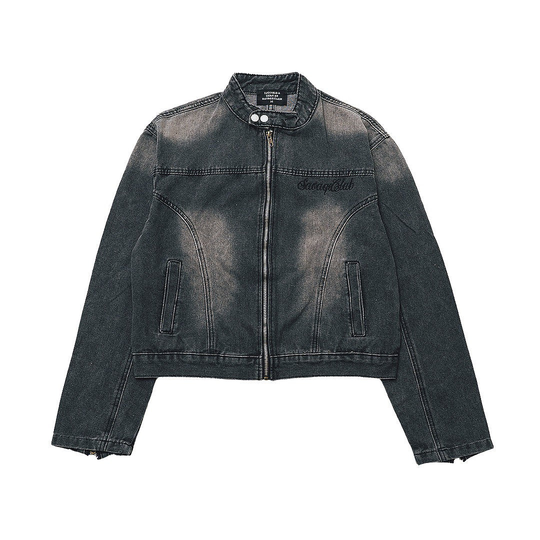 JESUS BONE SINGLE DENIM JACKET