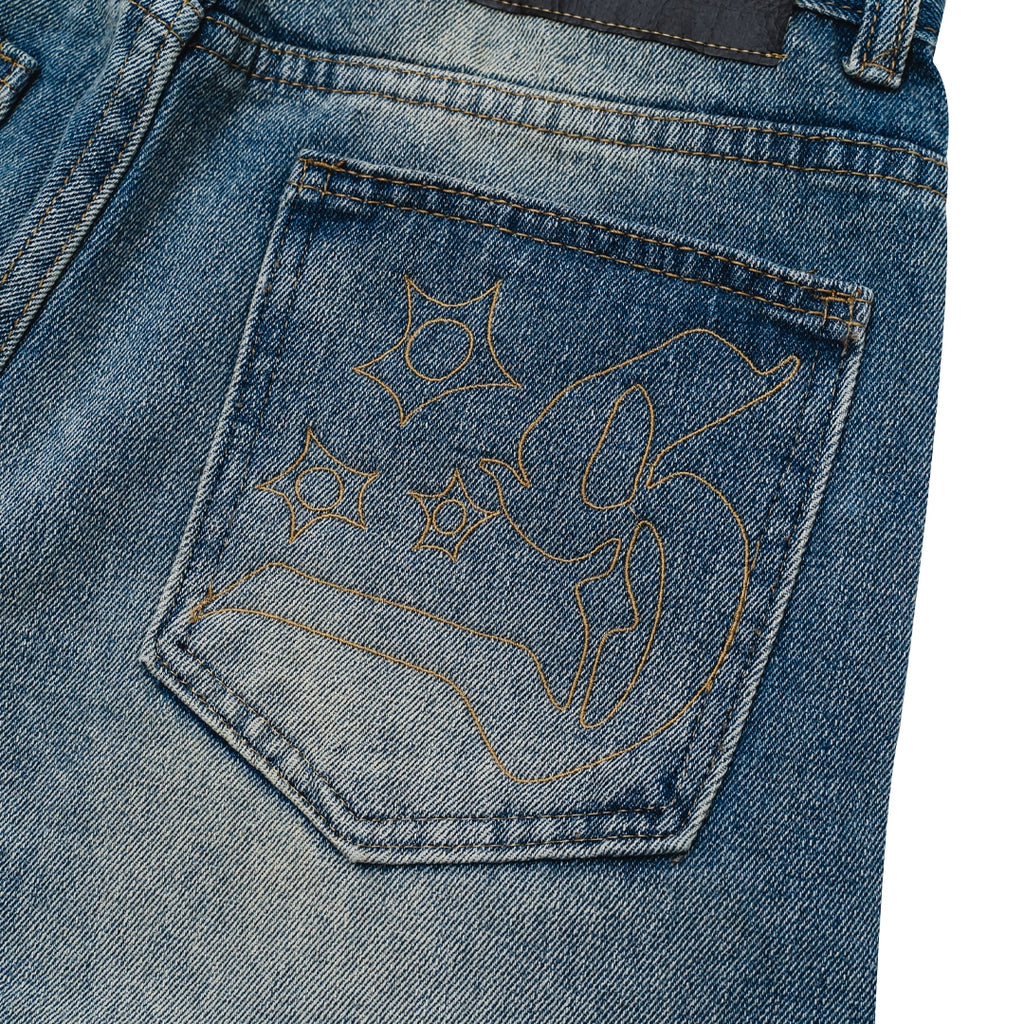 "S" GUN FLEA DENIM PANTS
