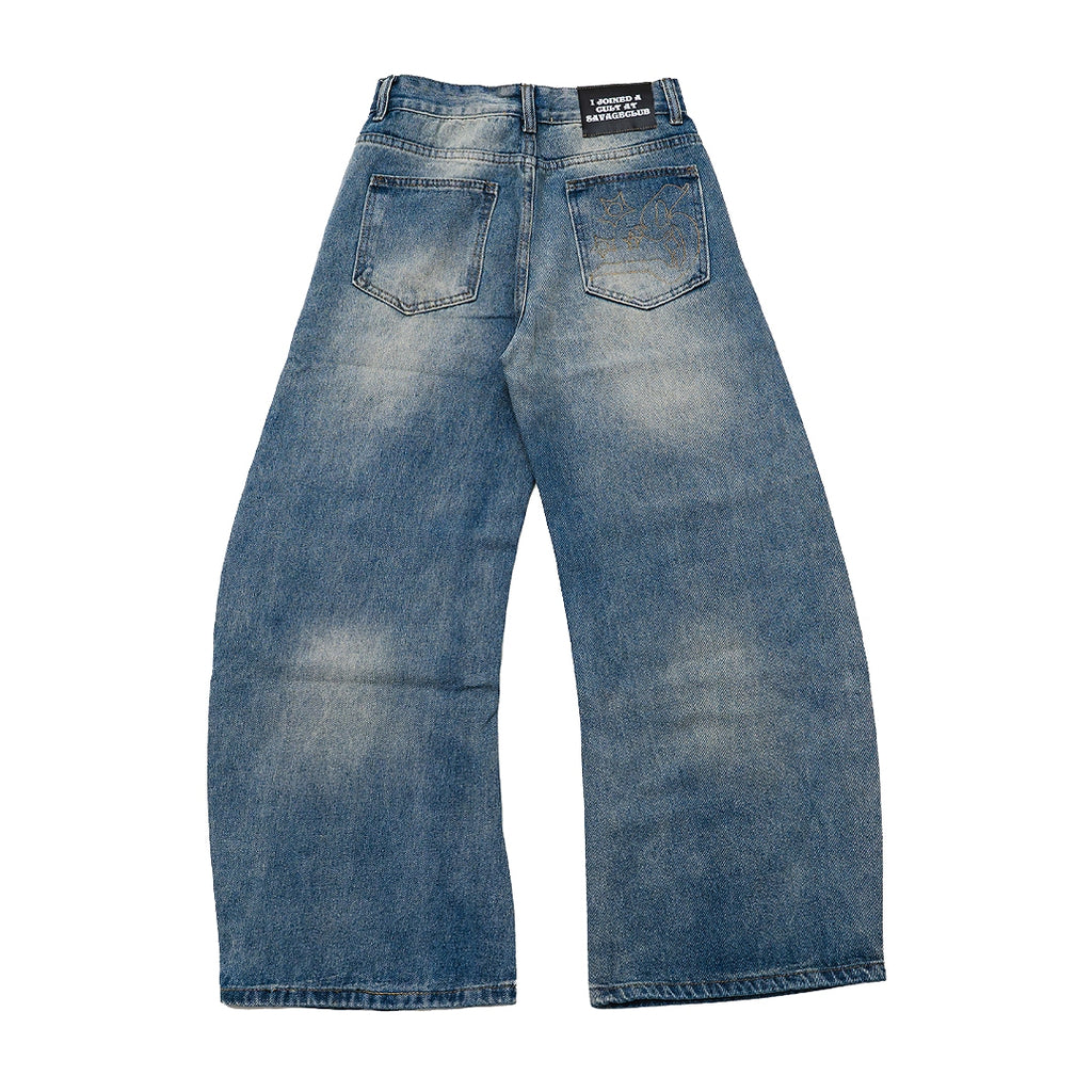 "S" GUN FLEA DENIM PANTS