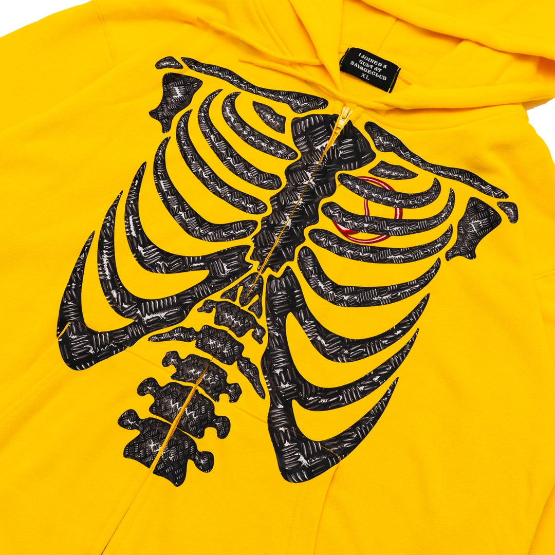 BONE ZIP HOODIE
