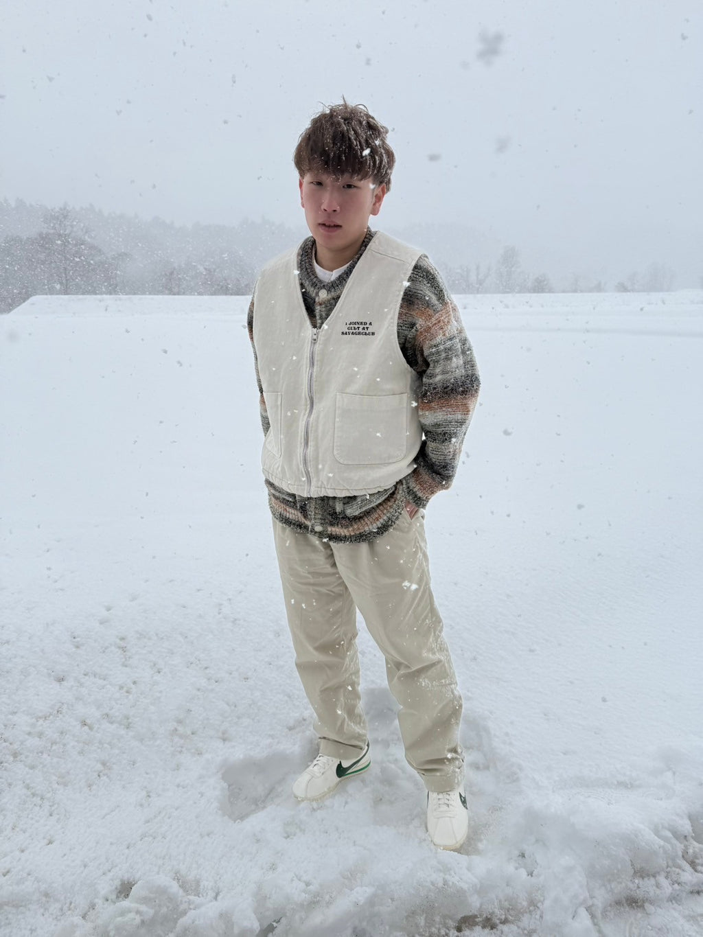 WHF reversible DUCK BOA VEST