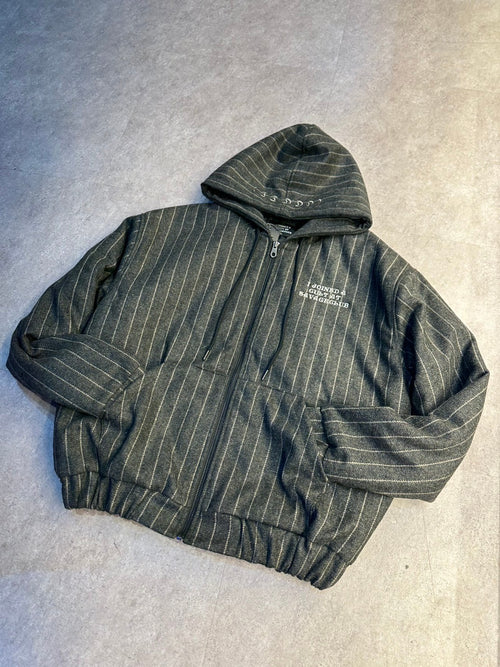 ASTRONOMY JESUS STRIPE ZIP HOODIE