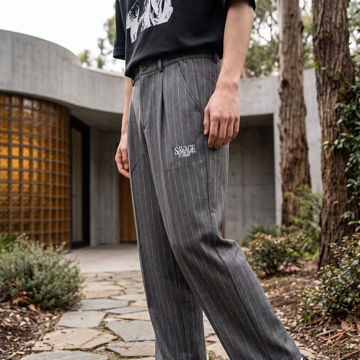 LUX STRIPE EASY PANTS