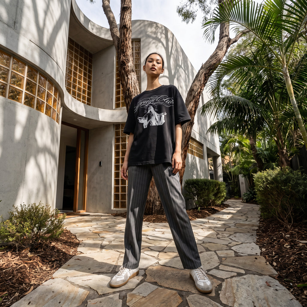 LUX STRIPE EASY PANTS