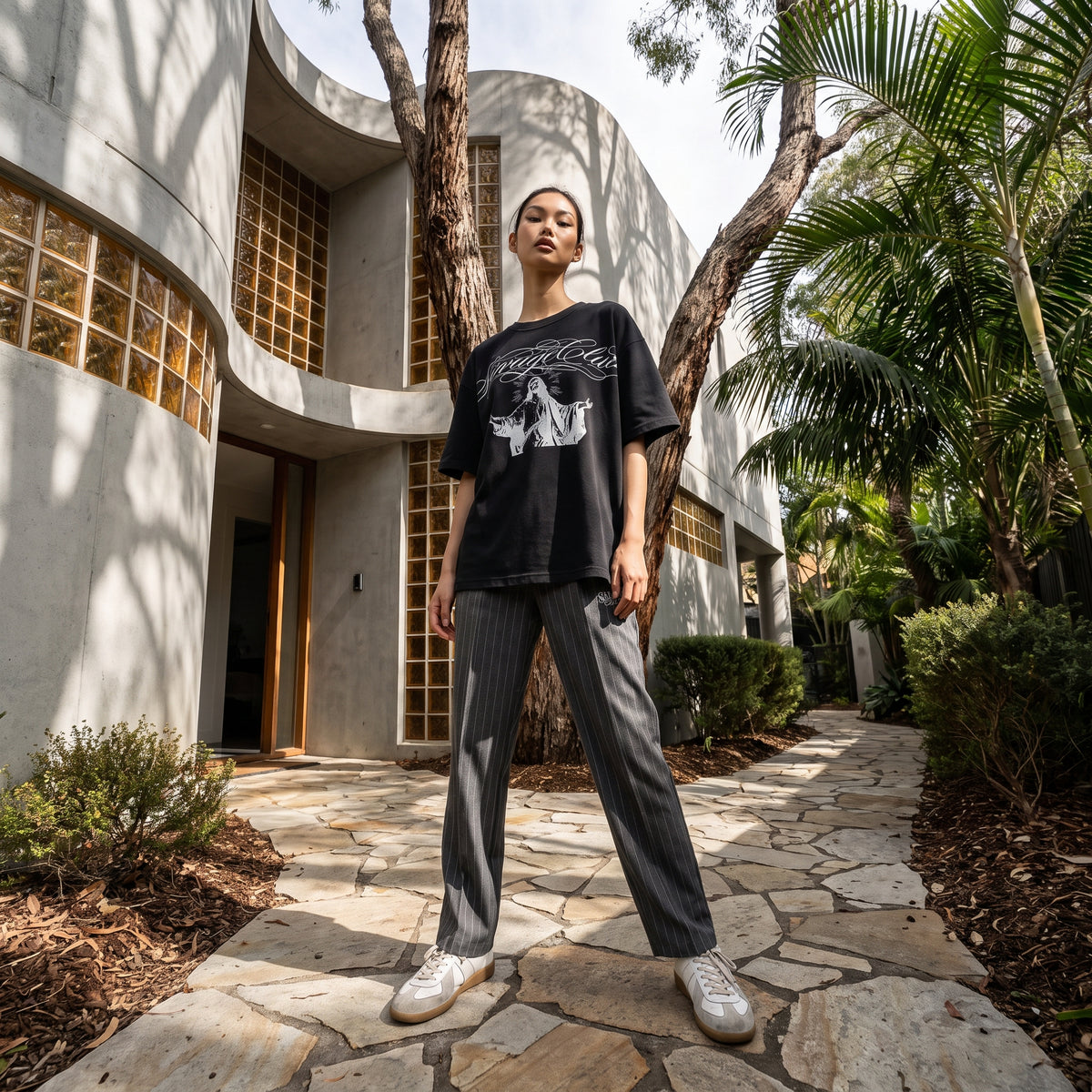 LUX STRIPE EASY PANTS
