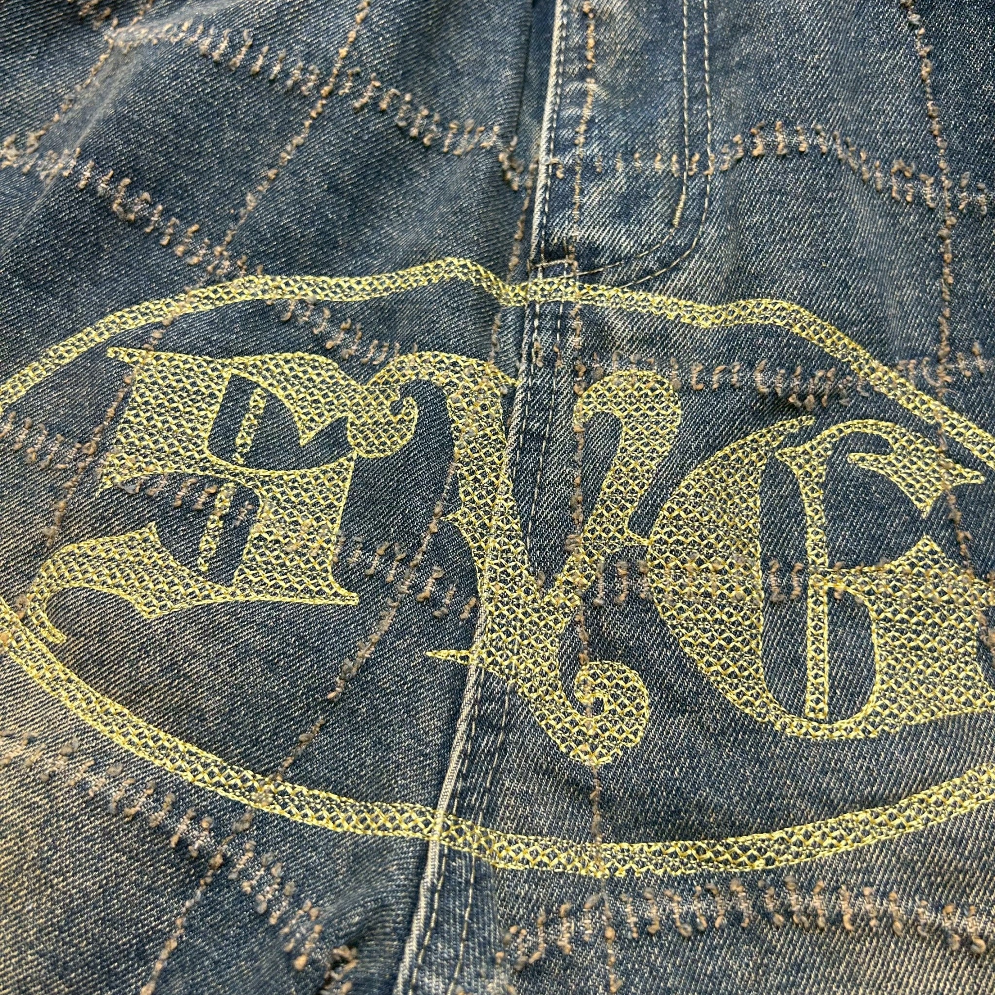SVG NEEDLE PUNCH DENIMPANTS