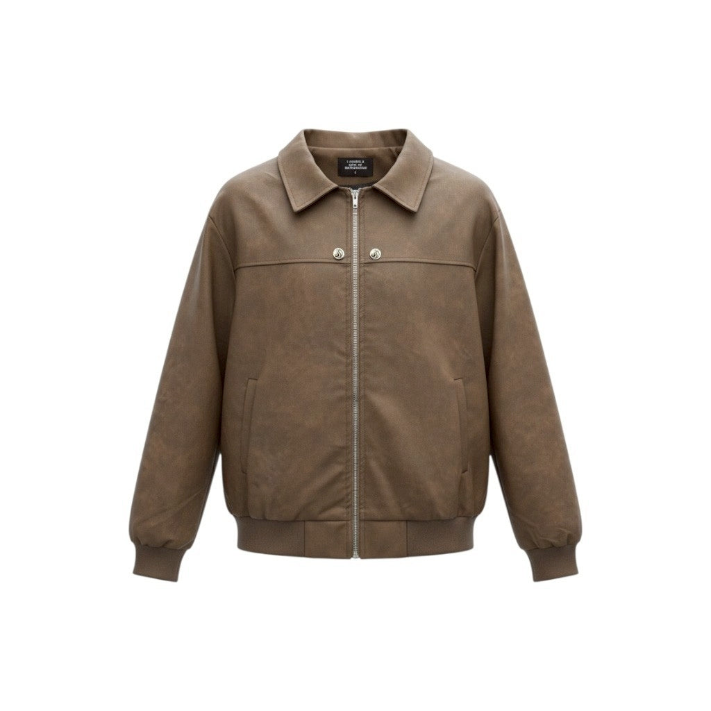 CRACK LEATHER JACKET