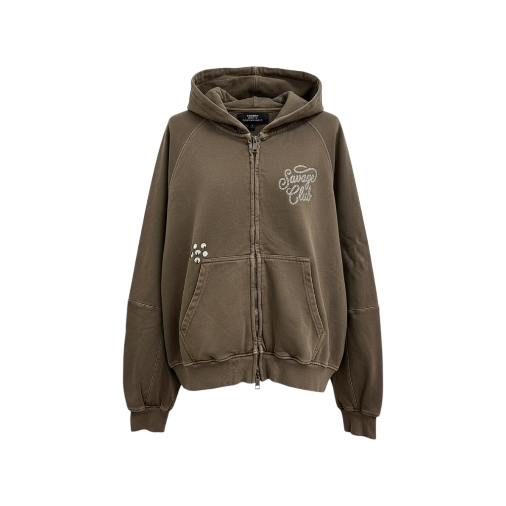 ROPE STUDS ZIP HOODIE