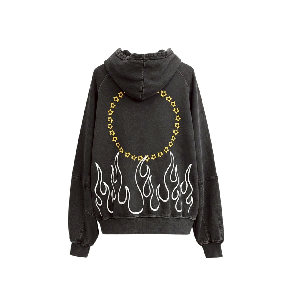 FIRE STAR ZIP HOODIE