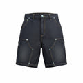 TURQUOISE PAINTER SHORTS