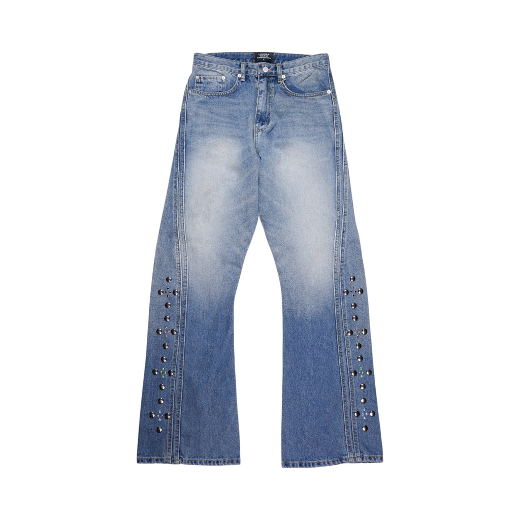 STUDS LINE DENIM PANTS