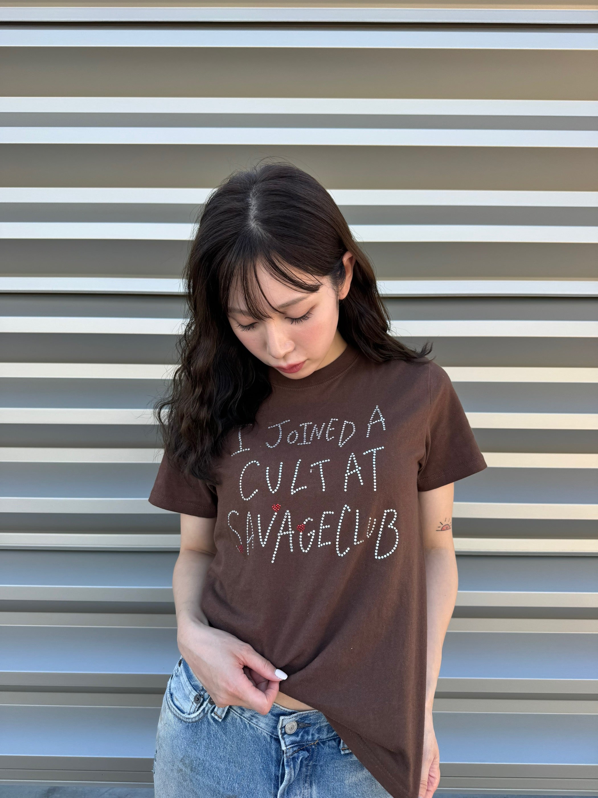 SC×古川優香 CULT STONE HANDDREW TEE
