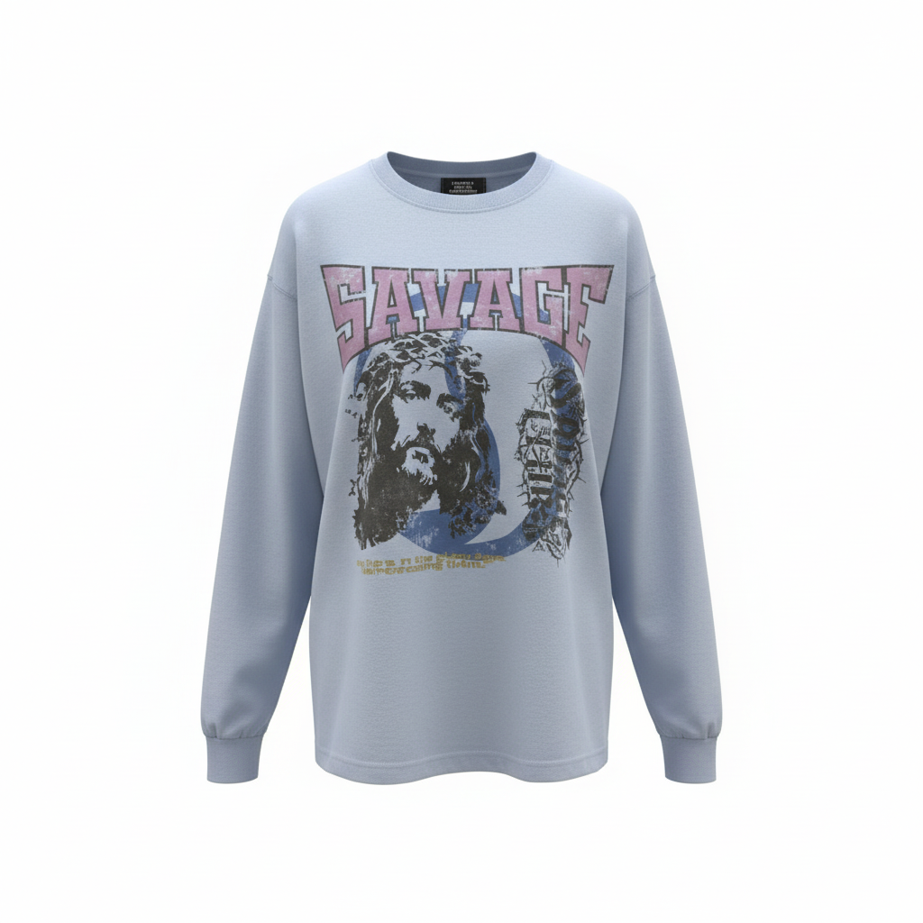 CRACK JESUS L/S TEE