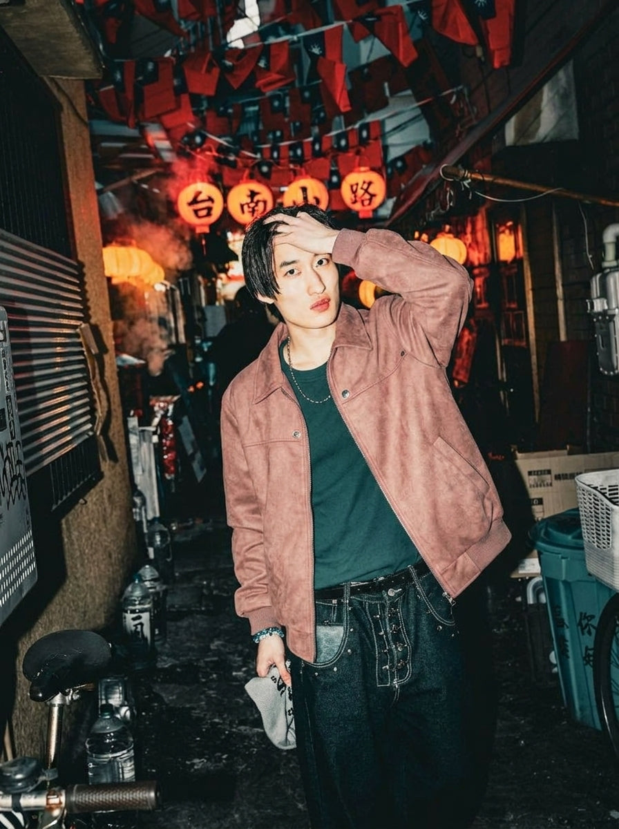 CRACK LEATHER JACKET