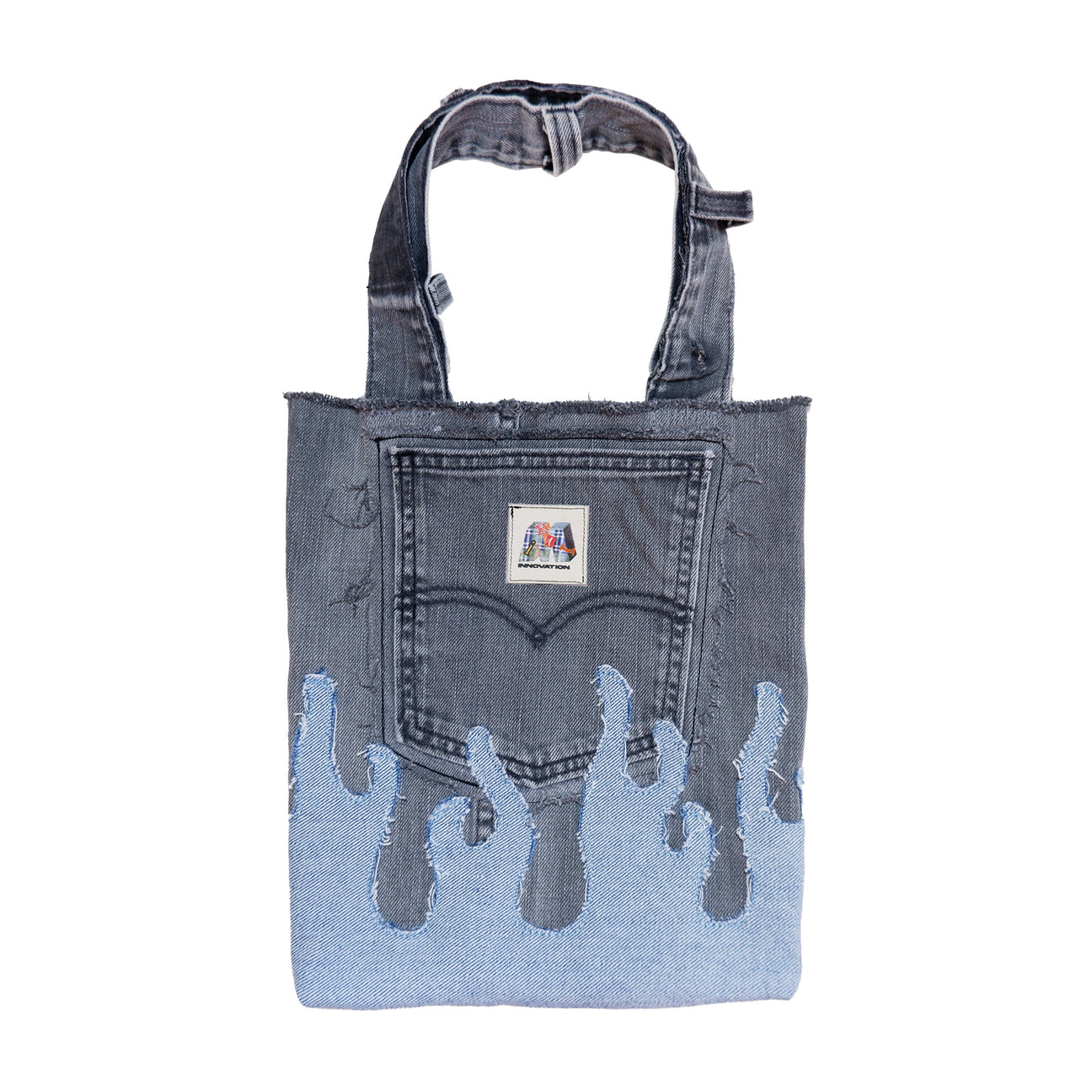 Fire denim tote bag c/b