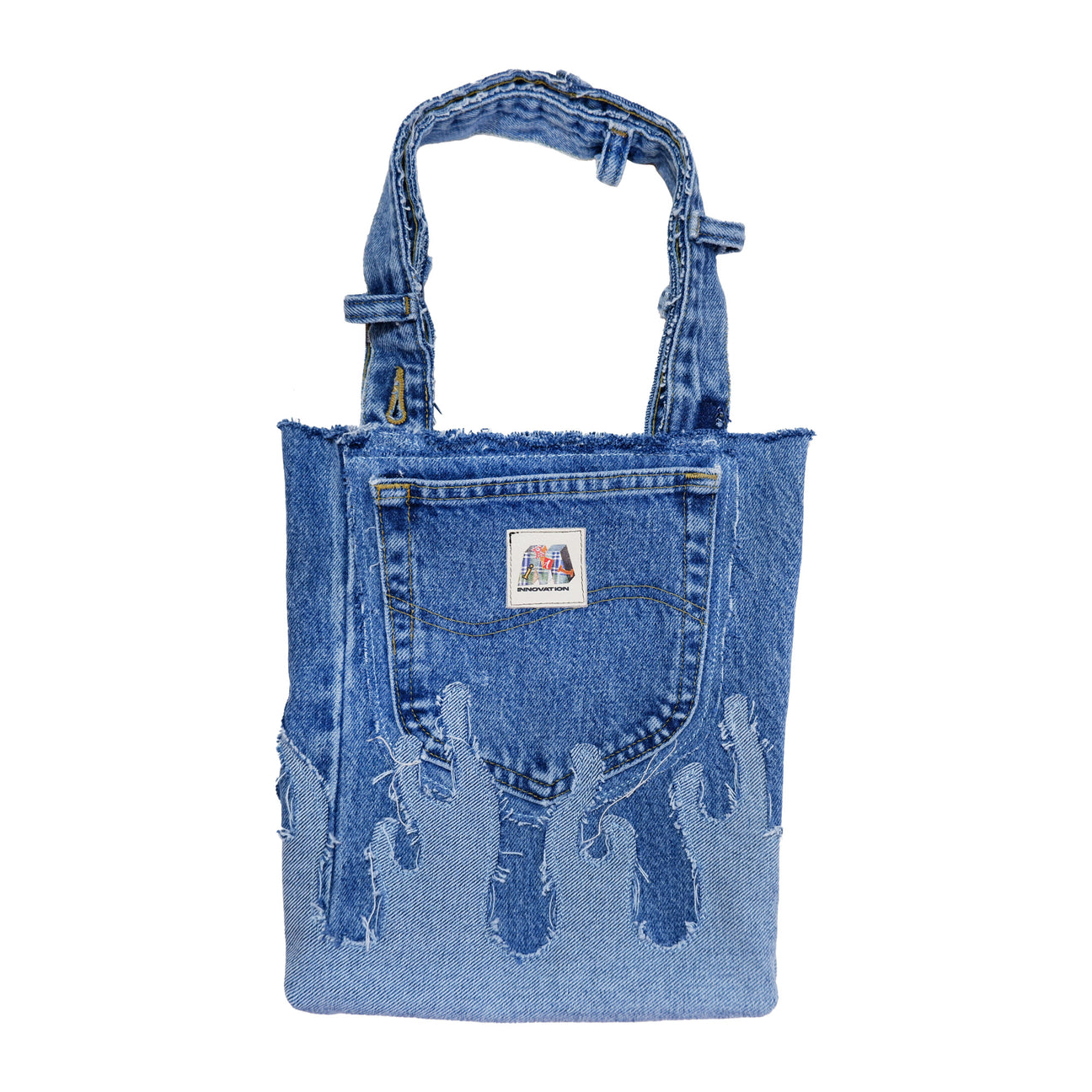 Fire denim tote bag blue