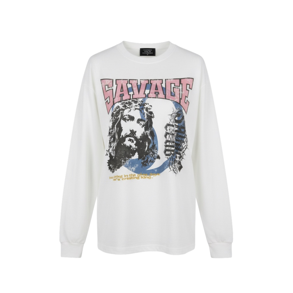 CRACK JESUS L/S TEE